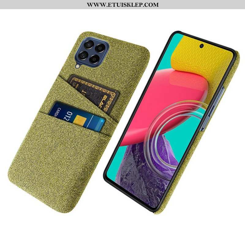 Etui do Samsung Galaxy M53 5G Posiadacz Karty Z Tkaniny